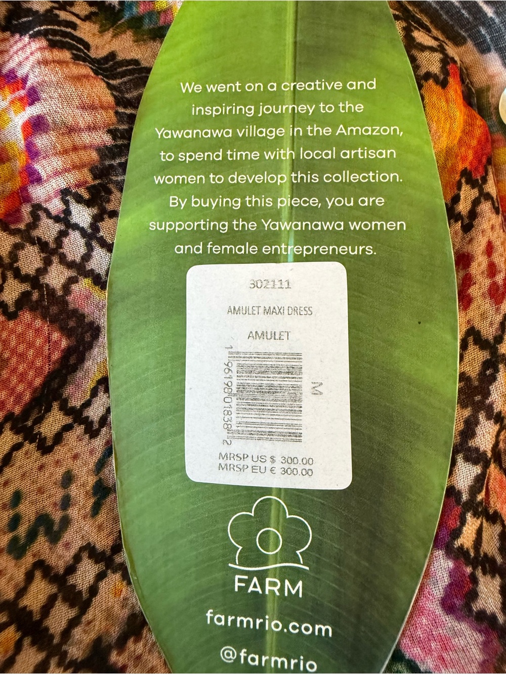 NWT Farm Rio $300 Amulet Maxi Dress M - Picture 5 of 5